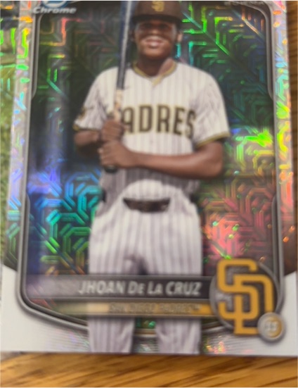 2025 Bowman Chrome #BCP-223 Jhoan De La Cruz — front