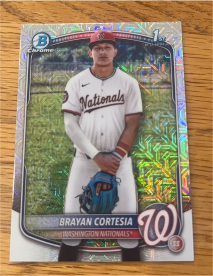 2025 Bowman Chrome #BCP-211 Brayan Cortesia — front