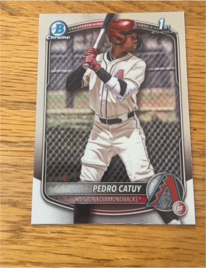2025 Bowman Chrome #BCP-210 Pedro Catuy — front