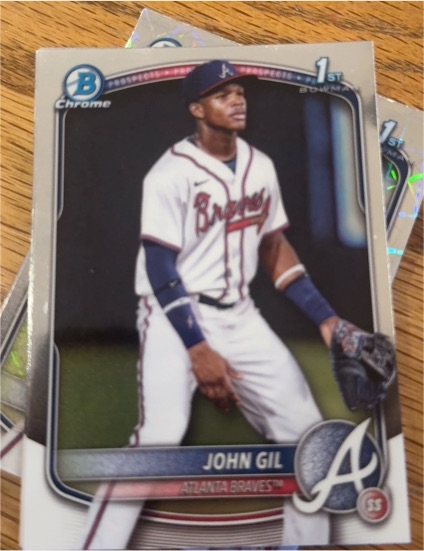 2025 Bowman Chrome #BCP-172 John Gil — front