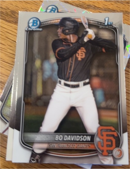 2025 Bowman Chrome #BCP-206 Bo Davidson — front
