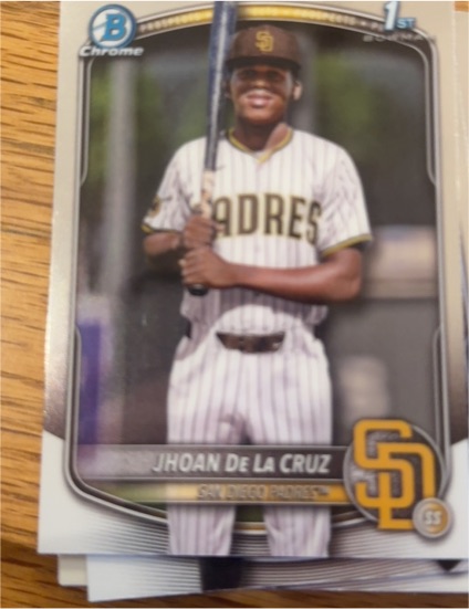 2025 Bowman Chrome #BCP-223 Jhoan De La Cruz — front
