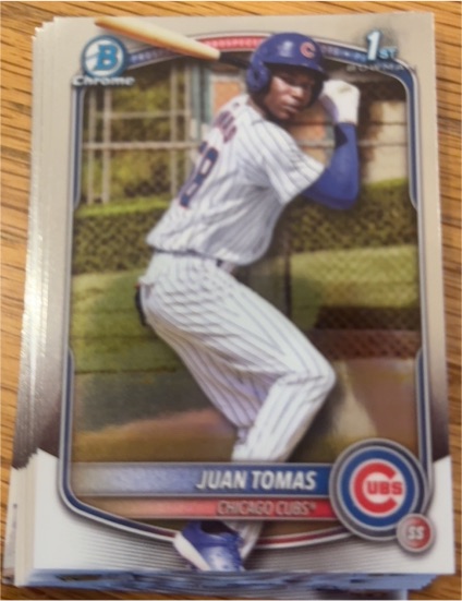 2025 Bowman Chrome #BCP-230 Juan Tomas — front