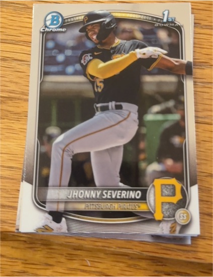 2025 Bowman Chrome #BCP-233 Jhonny Severino — front