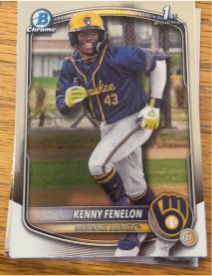 2025 Bowman Chrome #BCP-190 Kenny Fenelon — front