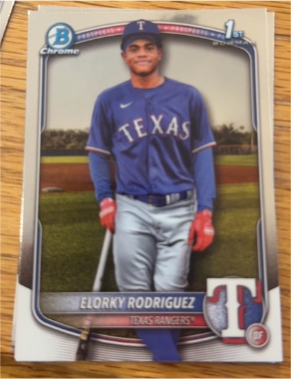 2025 Bowman Chrome #BCP-186 Elorky Rodriguez — front