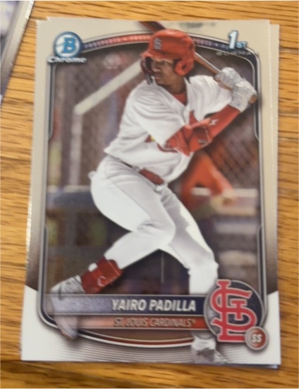 2025 Bowman Chrome #BCP-236 Yairo Padilla — front