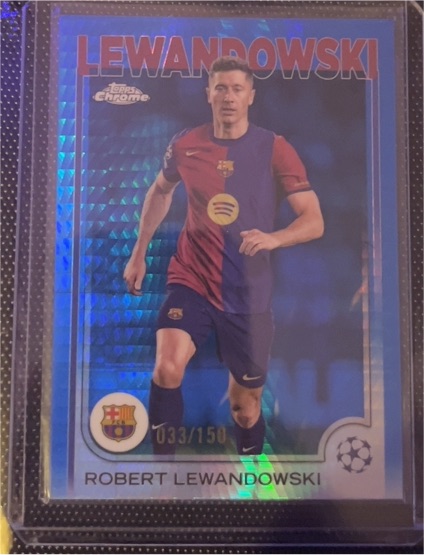 2024-25 Topps Chrome UEFA Club Competitions #200 Robert Lewandowski — front