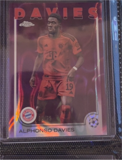 2024-25 Topps Chrome UEFA Club Competitions #96 Alphonso Davies — front