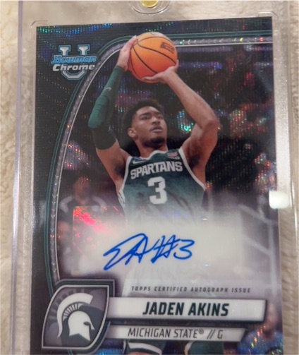 2024 Bowman Chrome University #80 Jaden Akins — front