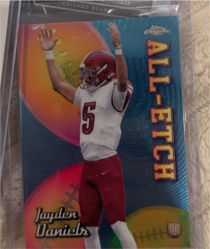 2024 Topps Chrome #CAE-JD Jayden Daniels All-Etch Rookie — front