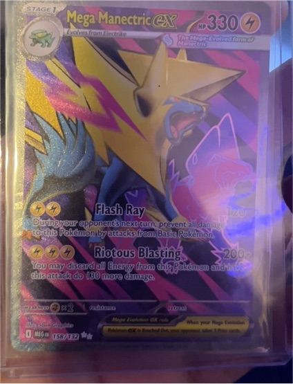 2025 Pokemon Mega Evolution #158 Mega Manectric ex — front