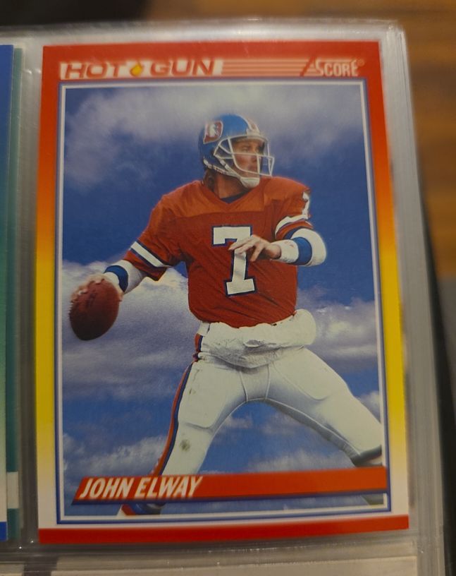1990 Score #564 John Elway — front