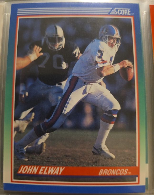 1990 Score #25 John Elway — front