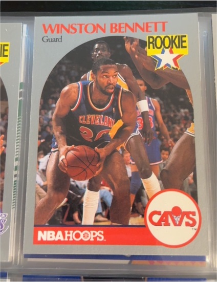 1990-91 NBA Hoops #70 Winston Bennett — front