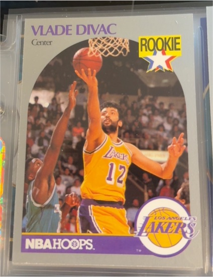 1990-91 NBA Hoops #154 Vlade Divac — front