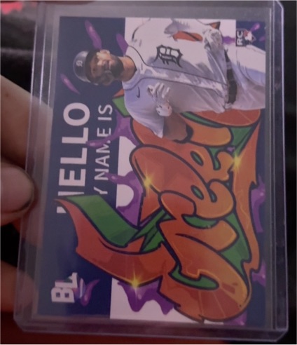 2023 Topps Big League #RC-8 Riley Greene Roll Call Wildstyle Edition — front