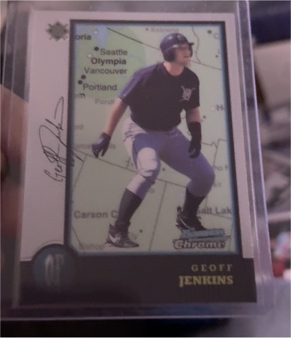 1998 Bowman Chrome International #192 Geoff Jenkins — front