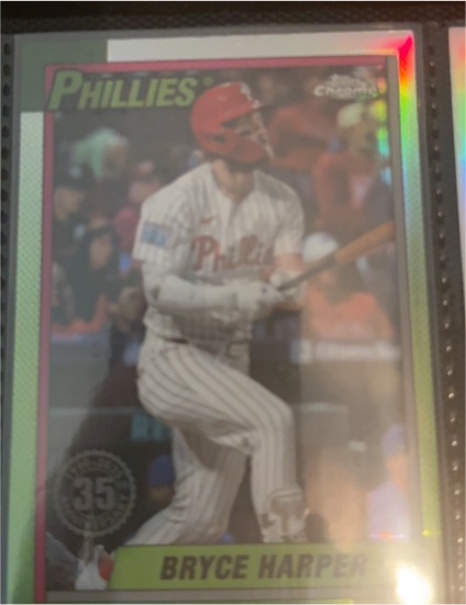 2025 Topps Chrome 1990 Topps Bryce Harper #90CB-12 — front