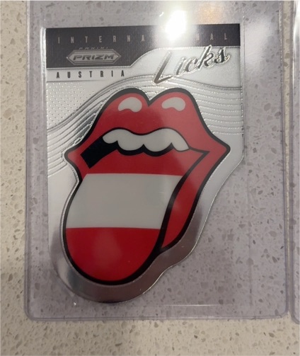 2025 Panini Prizm The Rolling Stones International Licks Austria — front