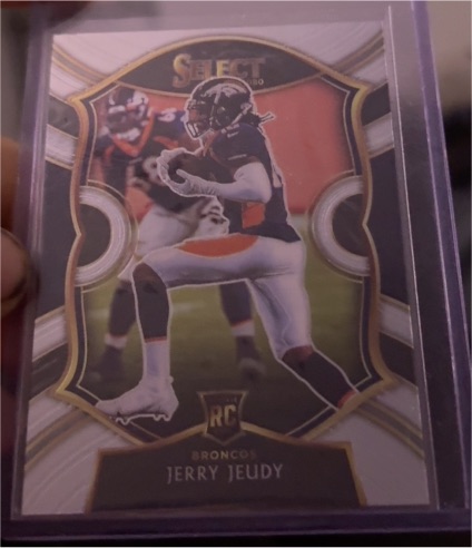2020 Panini Select #56 Jerry Jeudy Rookie Card Denver Broncos — front