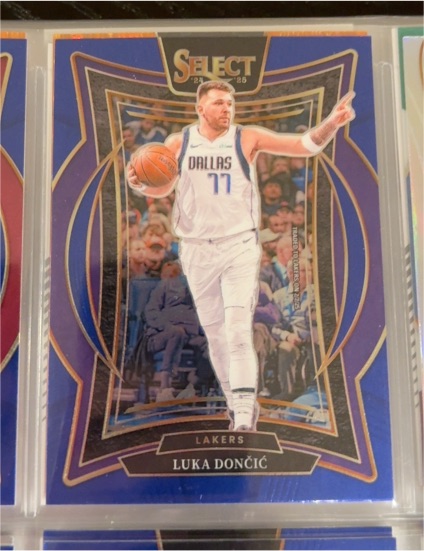 2024-25 Panini Select Concourse #56 Luka Dončić Blue — front
