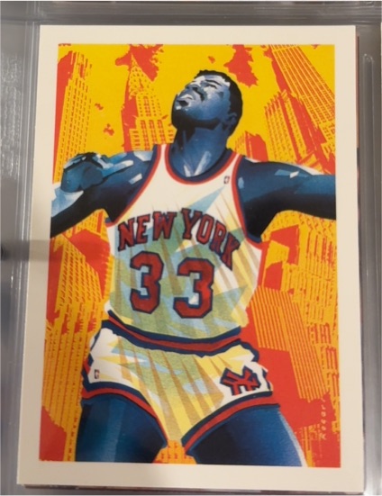 1990-91 Hoops #372 Patrick Ewing New York Knicks — front