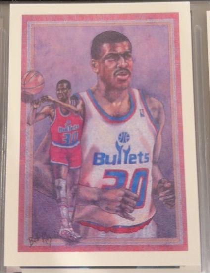 1990-91 Hoops #381 Bernard King Washington Bullets — front