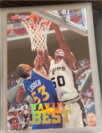1993-94 Hoops #DB4 David Robinson David's Best — front
