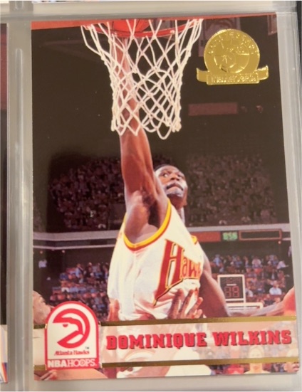 1993-94 NBA Hoops #7 Dominique Wilkins — front