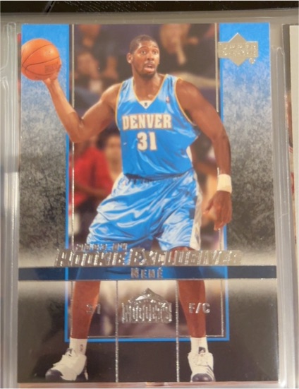 2003-04 Upper Deck Rookie Exclusives #56 Nene Hilario — front