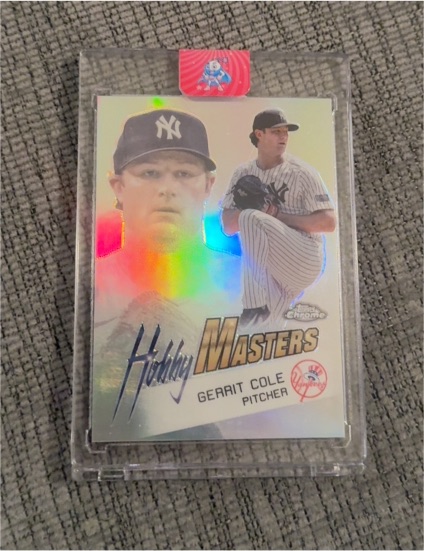 2025 Topps Chrome #HM-10 Gerrit Cole Hobby Masters — front