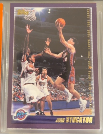 2000-01 Topps #80 John Stockton — front