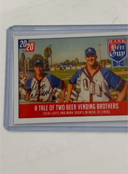 1996 Mark of the Beer Guy A Tale of Two Beer Vending Brothers Steve and Mark — front