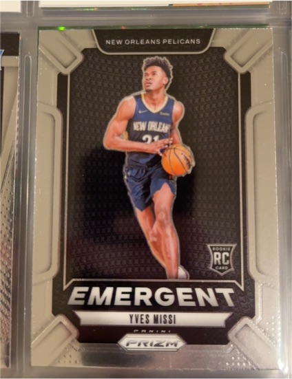 2024-25 Panini Prizm #21 Yves Missi Emergent — front