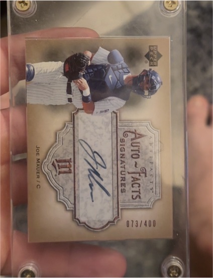 2006 Upper Deck Artifacts Auto-Facts Signatures III #Joe Mauer — front