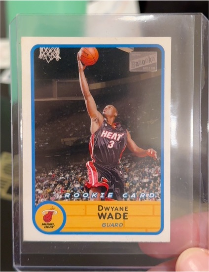 2003 Topps Bazooka #252 Dwyane Wade Rookie Card — front