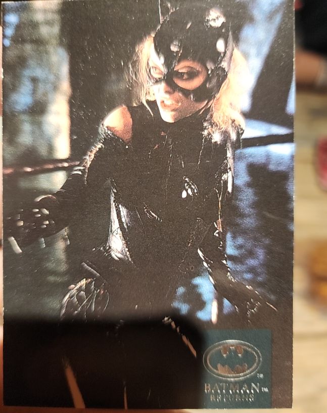 1992 Topps Stadium Club Batman Returns #84 Michelle Pfeiffer as Catwoman — front
