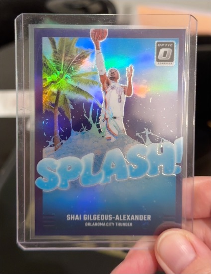 2024-25 Panini Donruss Optic #6 Shai Gilgeous-Alexander Splash! Purple Prizm — front