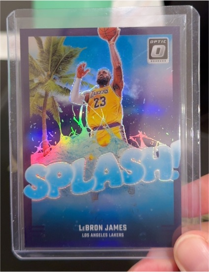 2024-25 Panini Donruss Optic #5 LeBron James Splash Purple Prizm — front