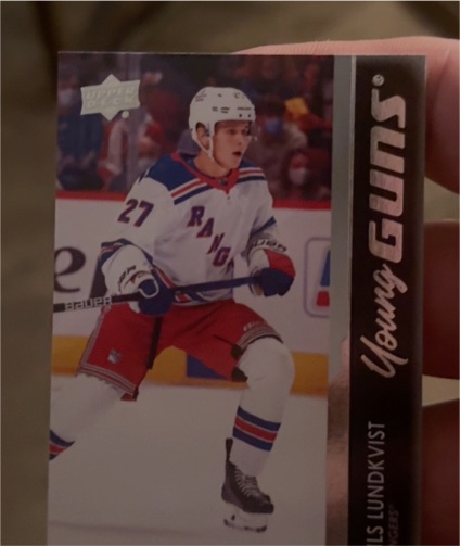 2021-22 Upper Deck Series 2 Young Guns #456 Nils Lundkvist — front