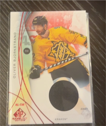 2024-25 Upper Deck SP Game Used #153 Oliver Bjorkstrand — front