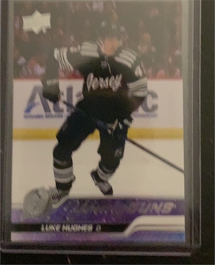 2023-24 Upper Deck Series 1 #248 Luke Hughes Young Guns Rookie Card — front