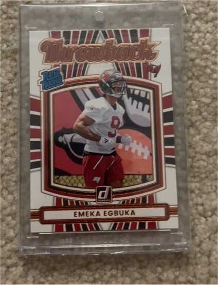 2025 Donruss Throwback #31 Emeka Egbuka Rated Rookie — front