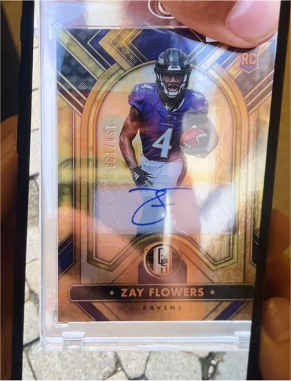 2023 Panini Gold Standard #200 Zay Flowers Autographs — front
