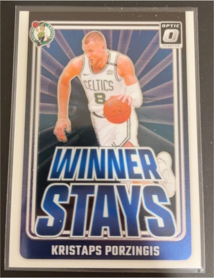 2024-25 Donruss Optic #9 Kristaps Porzingis Winner Stays — front