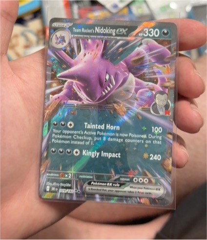 2025 Pokémon TCG Destined Rivals #119 Team Rocket's Nidoking ex — front