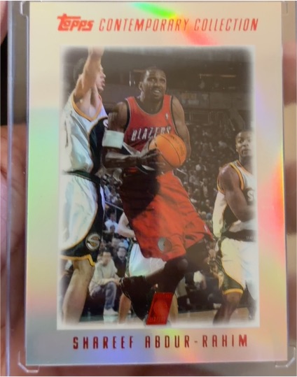 1999 Topps Contemporary Collection Shareef Abdur-Rahim — front