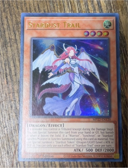 2020 Yu-Gi-Oh! MP22-EN120 Stardust Trail — front