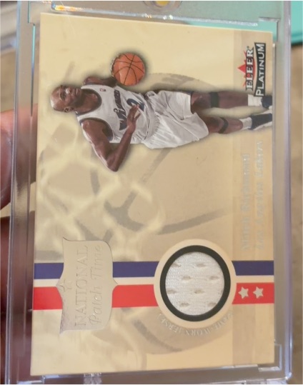 2001 Fleer Platinum National Patch Time # Keith Van Horn — front